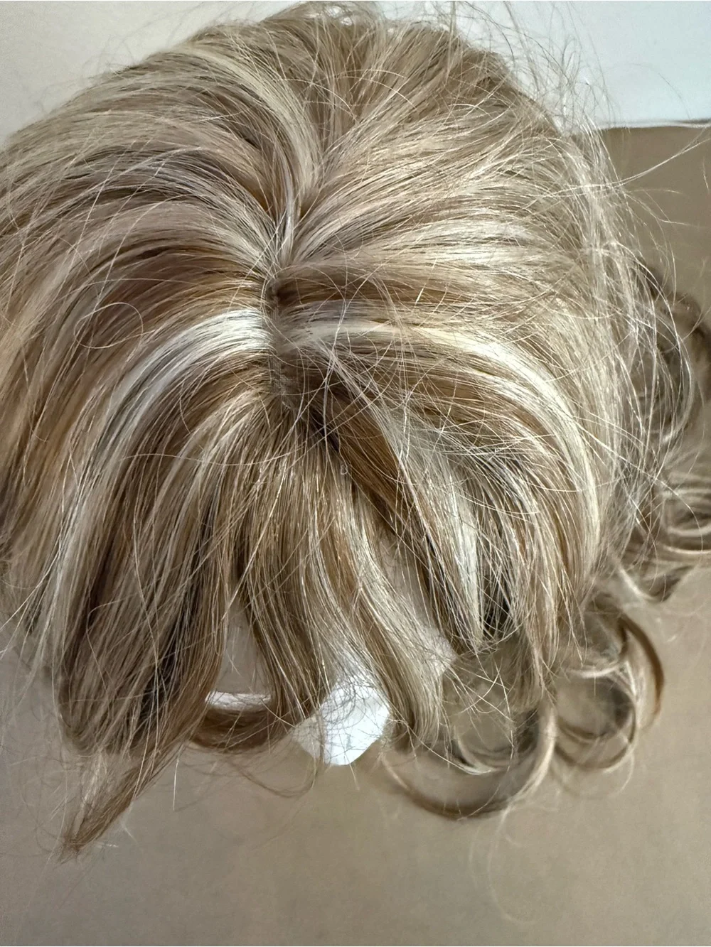 Synthetic Long Layered Wig with Blonde Highlights - Women Hair